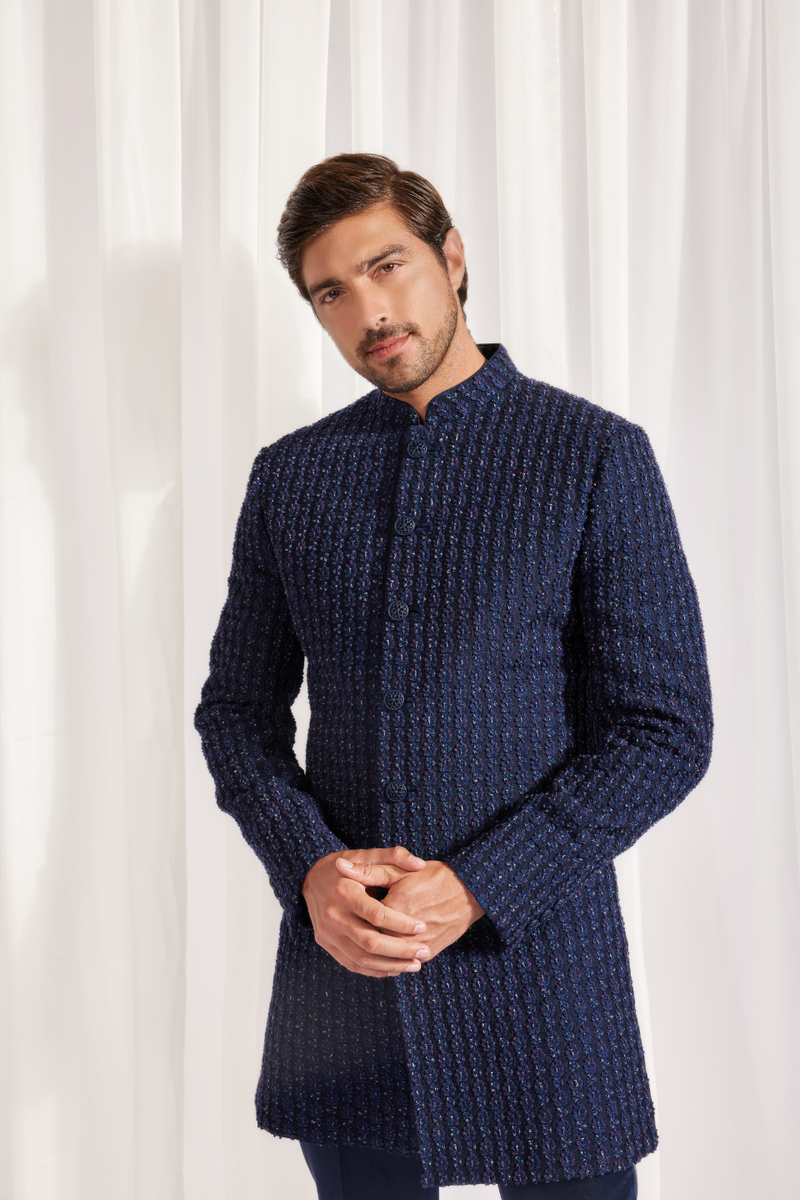 ACHKAN WITH UNDER KURTA AND SLIM PANT
