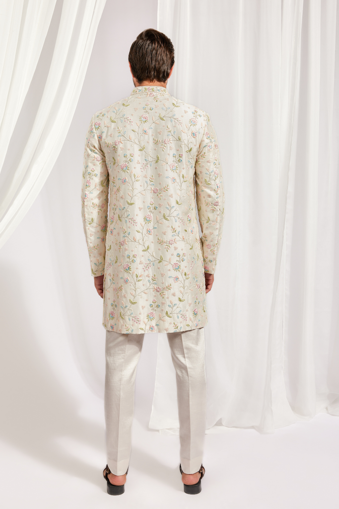 ACHKAN WITH UNDER KURTA AND SLIM PANTS