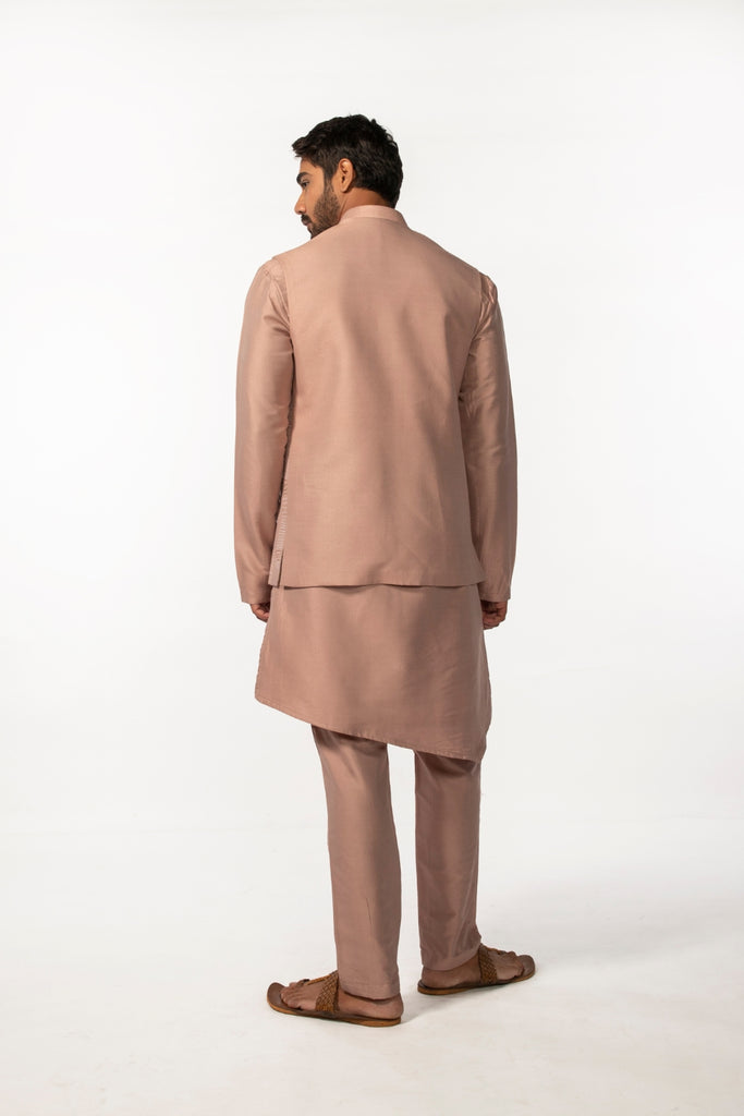 ONION EMBROIDERY BUNDI WITH ONION EMBRIODERY KURTA SET