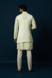 TENDER LEAF EMBROIDERED KURTA & JACKET SET