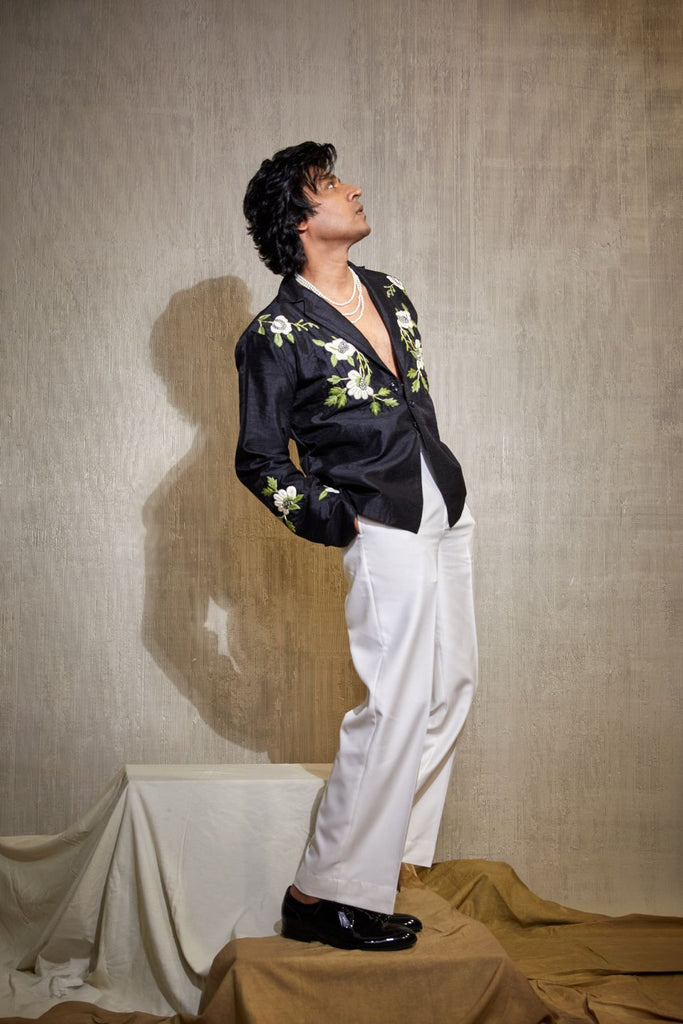 VEILED WILDFLOWER BLAZER