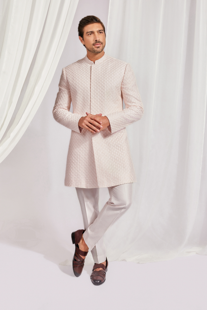 ACHKAN WITH UNDER KURTA AND SLIM PANTS
