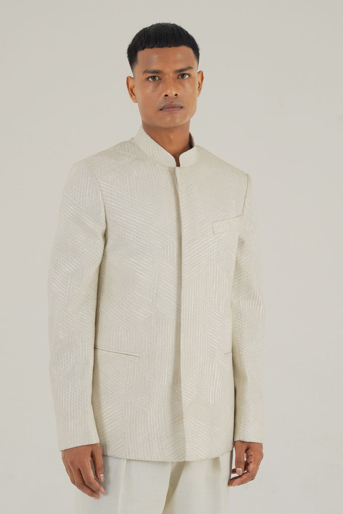 LACE EMBROIDERY BANDHGALA