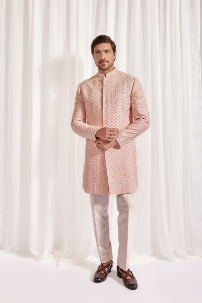 ACHKAN WITH UNDER KURTA AND SLIM PANT
