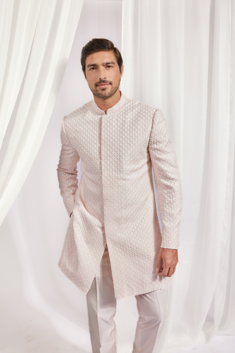 ACHKAN WITH UNDER KURTA AND SLIM PANTS