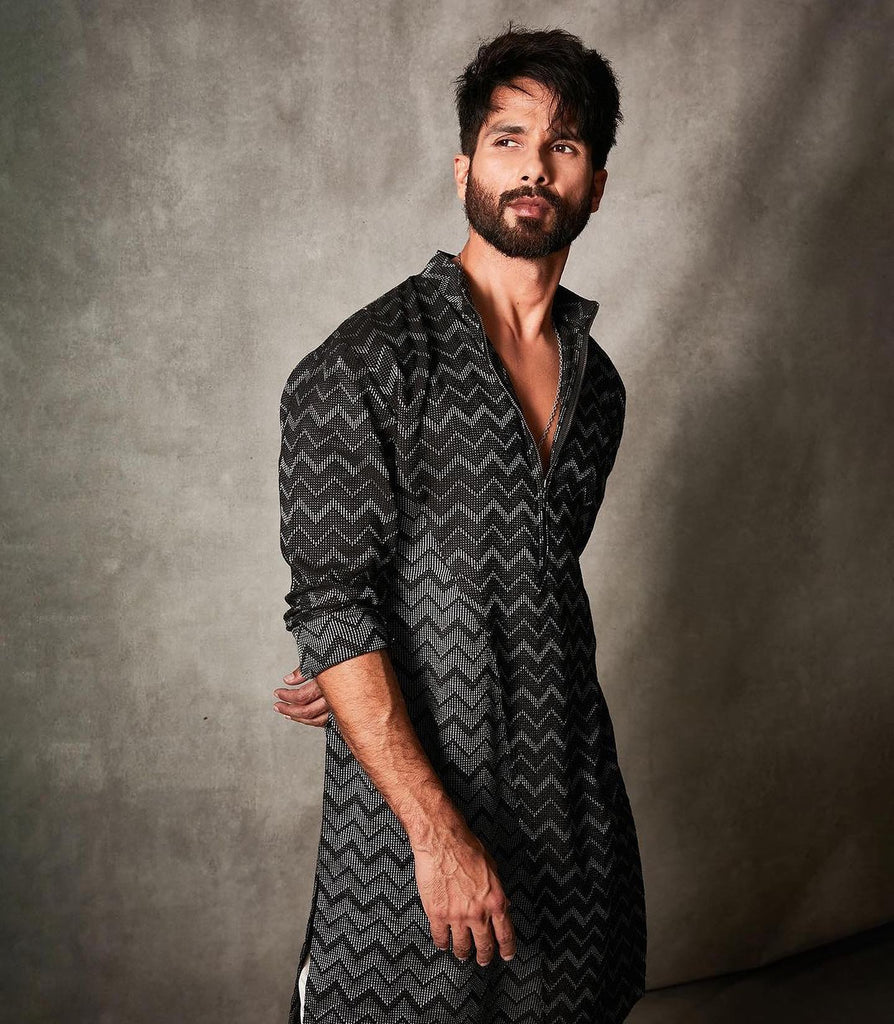 ZIG-ZAG ASYMMETRIC KURTA SET