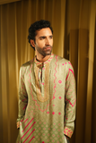 SAGE GREEN BANDHANI KURTA SET