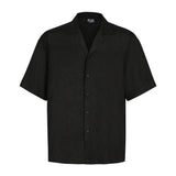 BLACK EMBOSSED PANTS & SHIRT CO-ORD SET