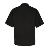 BLACK EMBOSSED PANTS & SHIRT CO-ORD SET