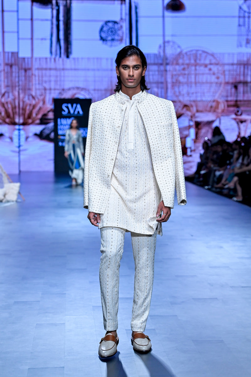 LUCKNOWI BANDHGALA WITH LUCKNOWI KURTA WITH PANTS