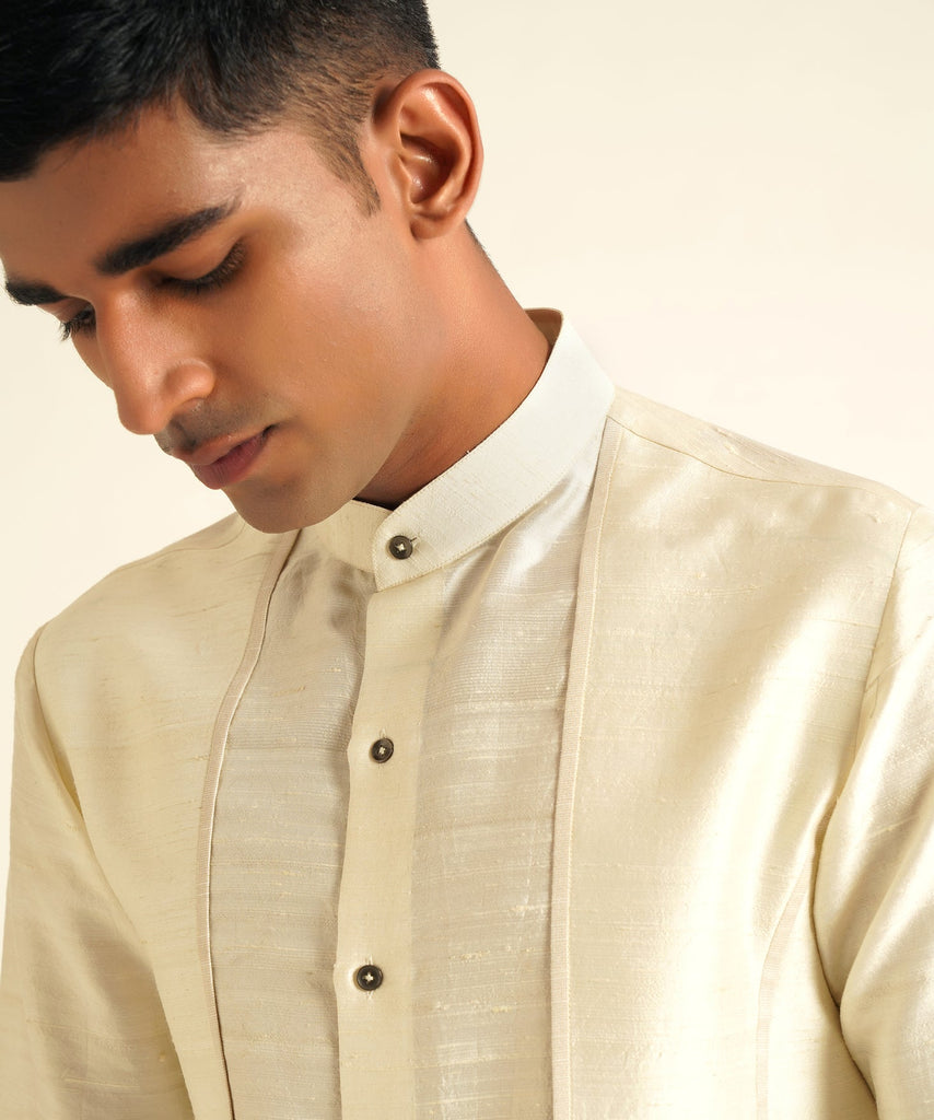 FRONT OPEN DOUBLE PANEL KURTA SET