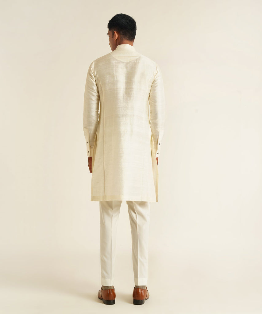 FRONT OPEN DOUBLE PANEL KURTA SET