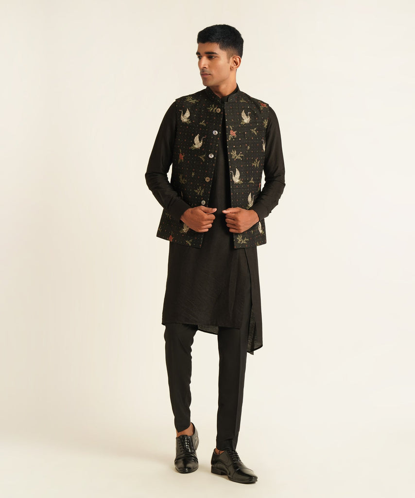 MULTI COLOR EMBROIDERED JAWAHAR JACKET