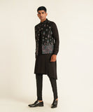 CONTRAST THREAD EMBROIDERY JAWAHAR JACKET BLACK
