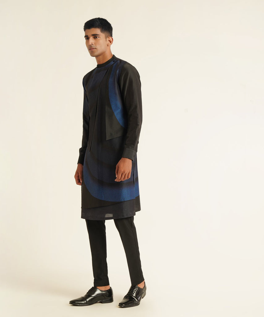 PRINTED HYBRID KURTA SET