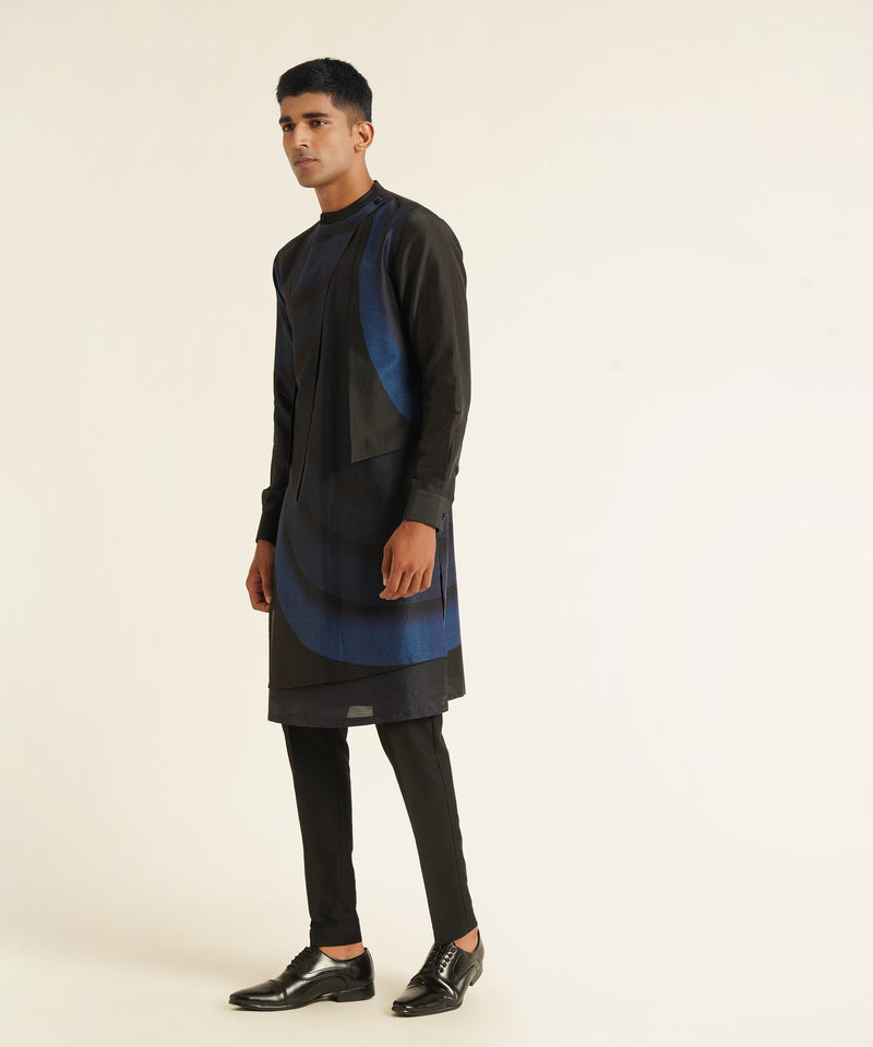 PRINTED HYBRID KURTA SET