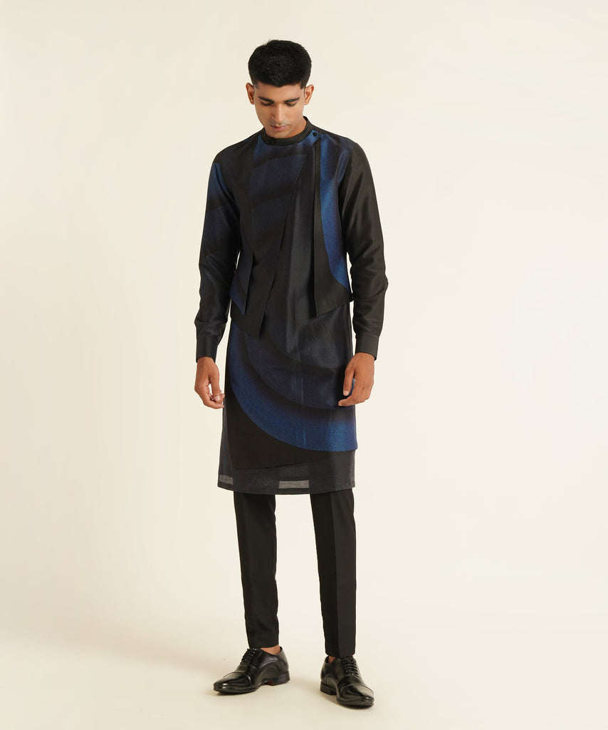 PRINTED HYBRID KURTA SET