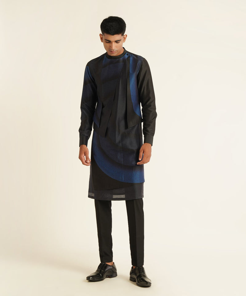 PRINTED HYBRID KURTA SET