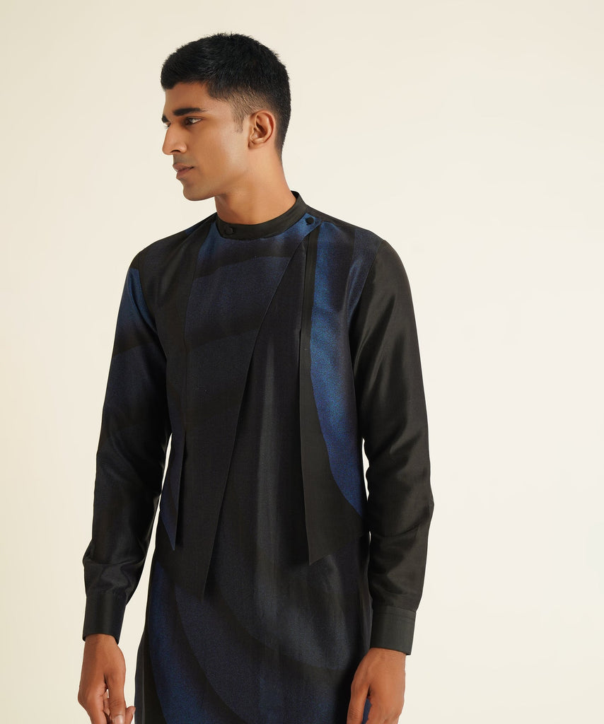 PRINTED HYBRID KURTA SET