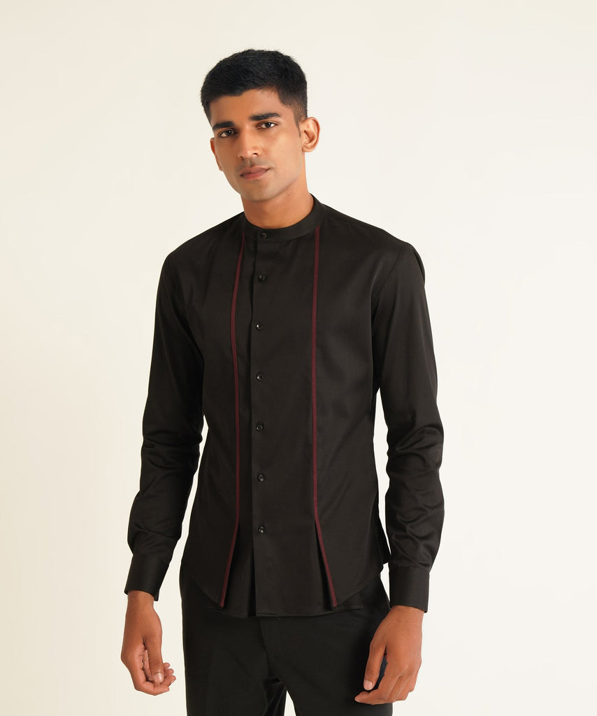 OFF CENTRE PLACKET SHIRT