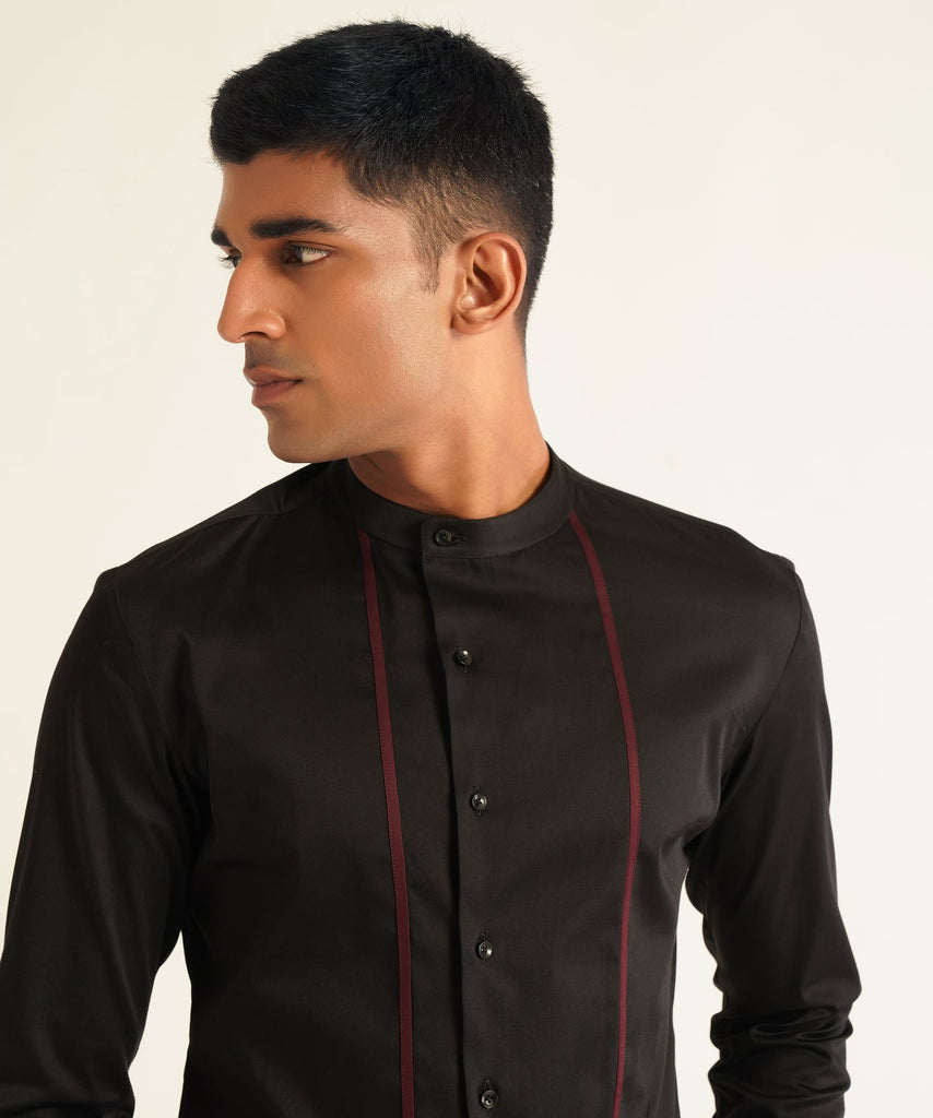 OFF CENTRE PLACKET SHIRT