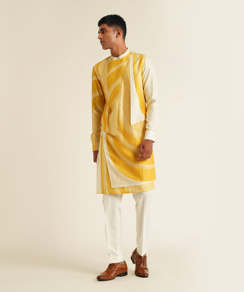 PRINTED HYBRID KURTA SET