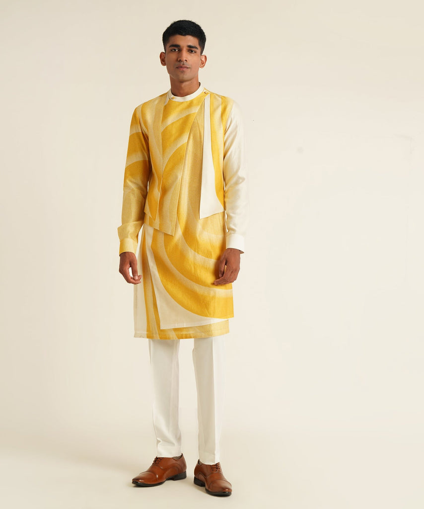 PRINTED HYBRID KURTA SET