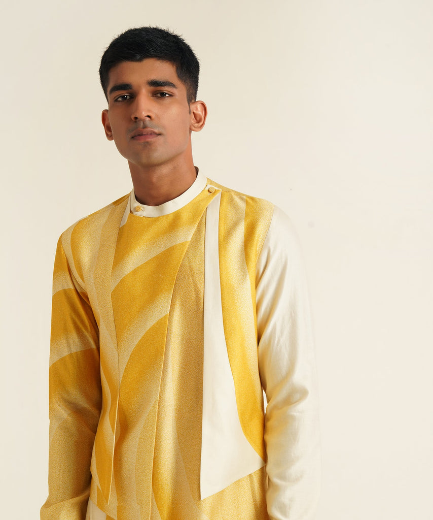 PRINTED HYBRID KURTA SET