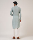 TWO BUTTON ASYMMETRIC KURTA SET