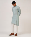 TWO BUTTON ASYMMETRIC KURTA SET