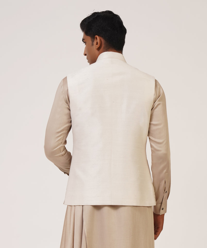 SILK EMBROIDERED JAWAHAR JACKET