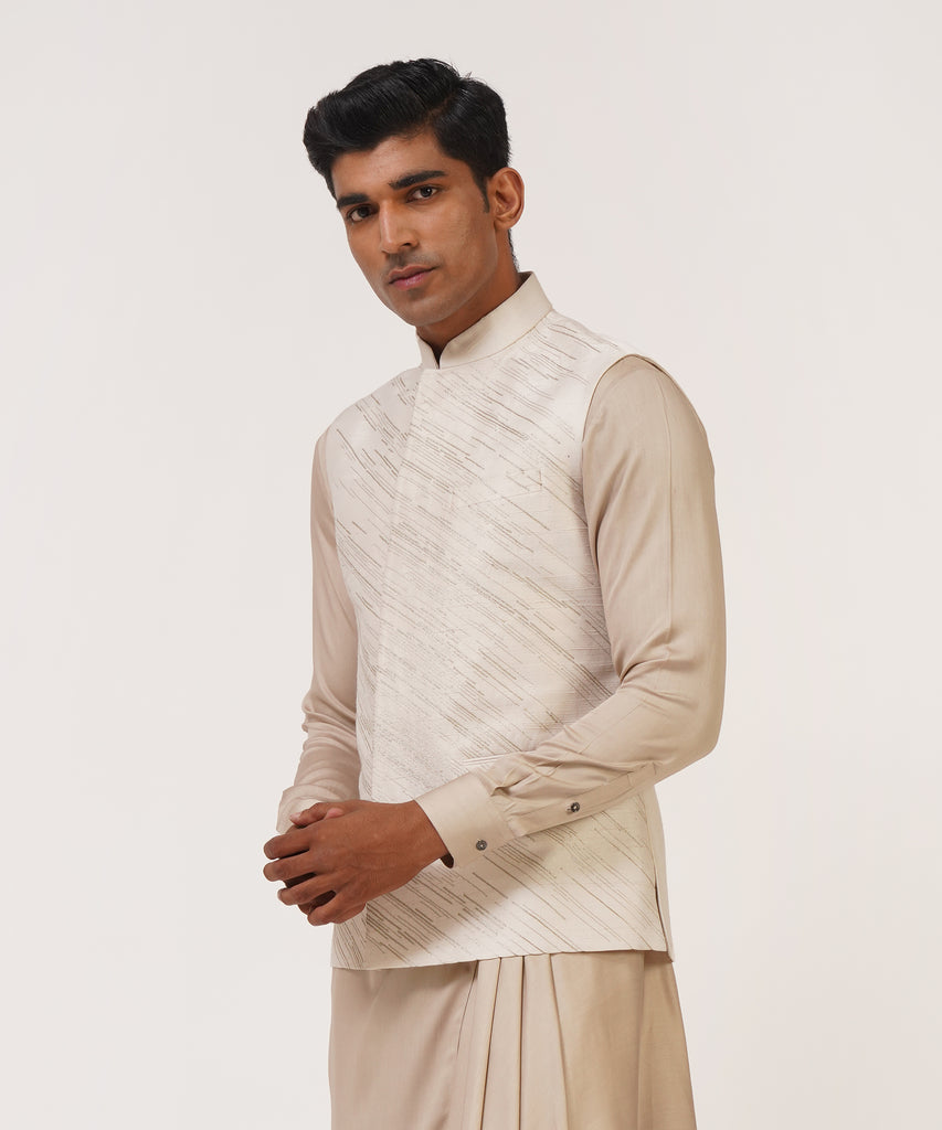 SILK EMBROIDERED JAWAHAR JACKET