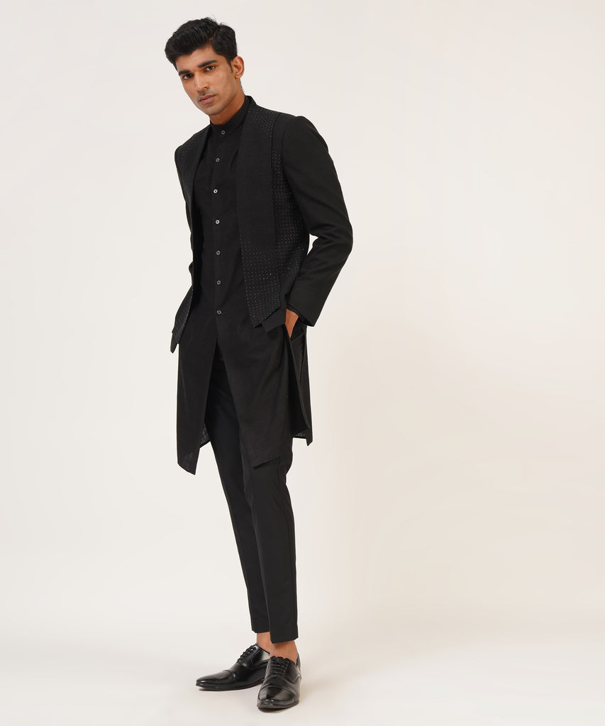 FRONT OPEN BANDHGALA SET