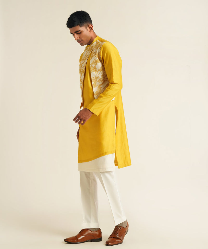 EMBROIDERED HYBRID KURTA SET