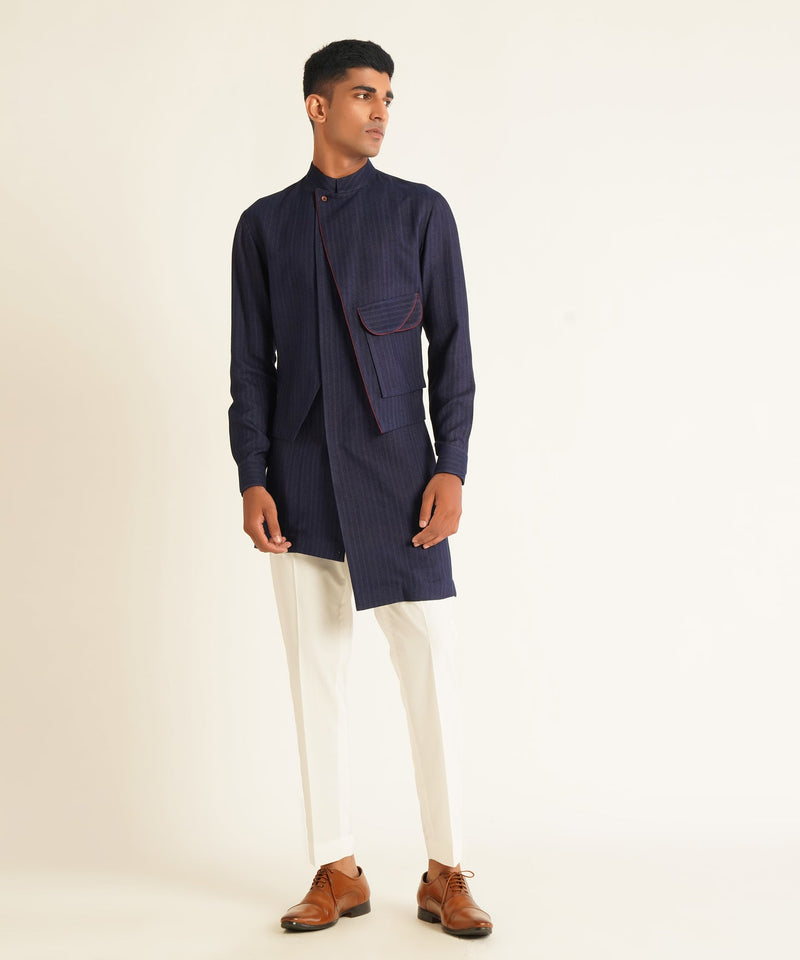 LAYERED SIDE POCKET KURTA SET