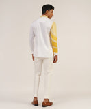 CURVED LINE PRINTED SHORT KURTA