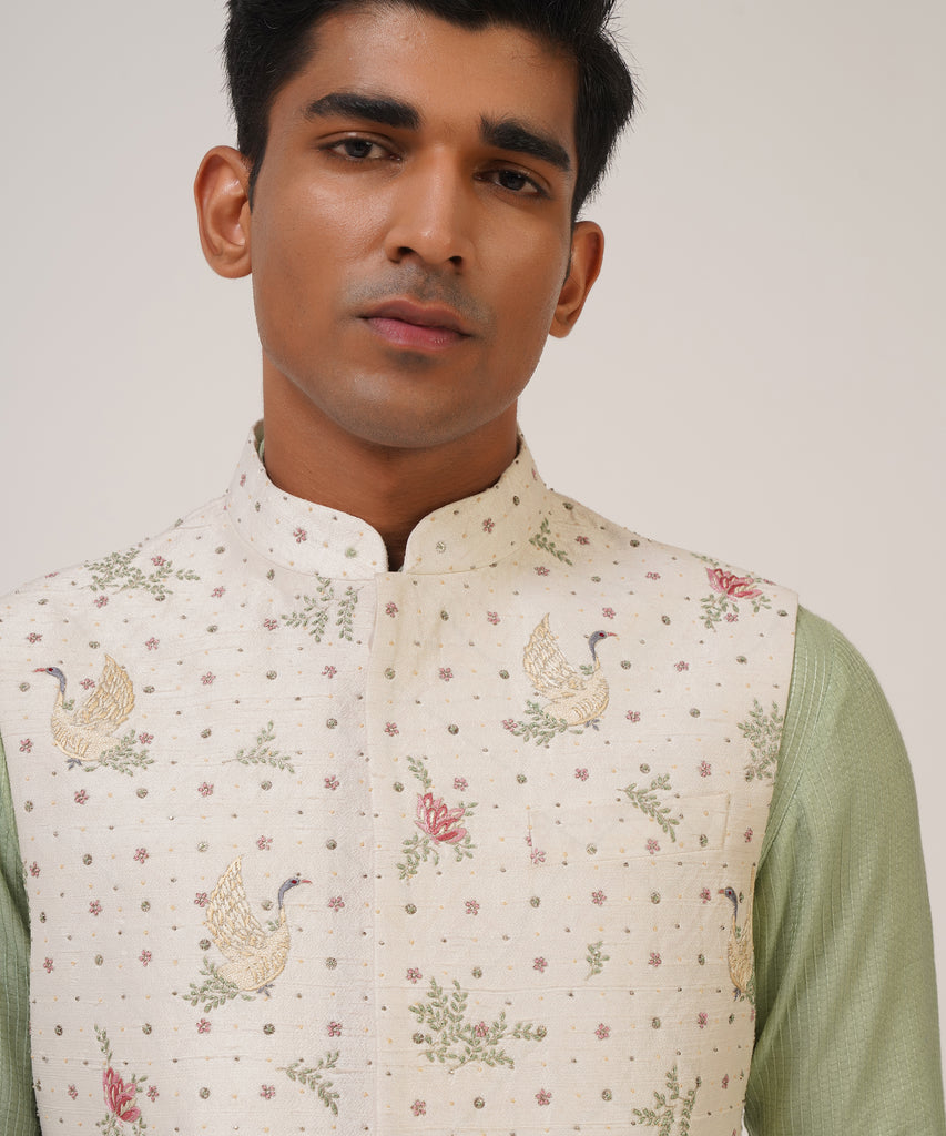 MULTI COLOR EMBROIDERED JAWAHAR JACKET
