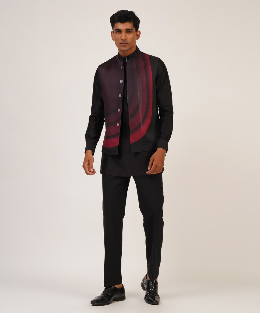 PRINTED JAWAHAR JACKET