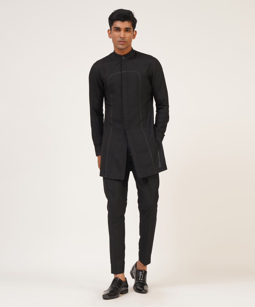 HAND EMBROIDERED OPEN JAWAHAR JACKET SET