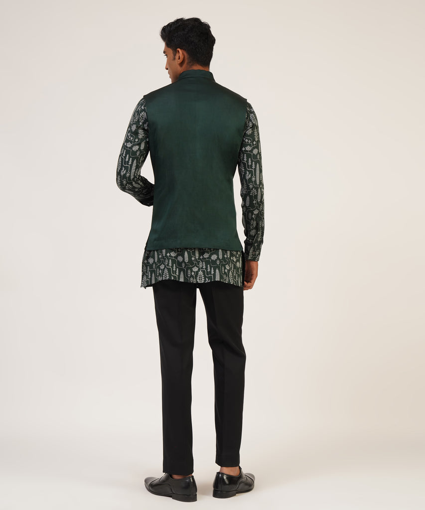 ZIPPER JAWAHAR JACKET SET