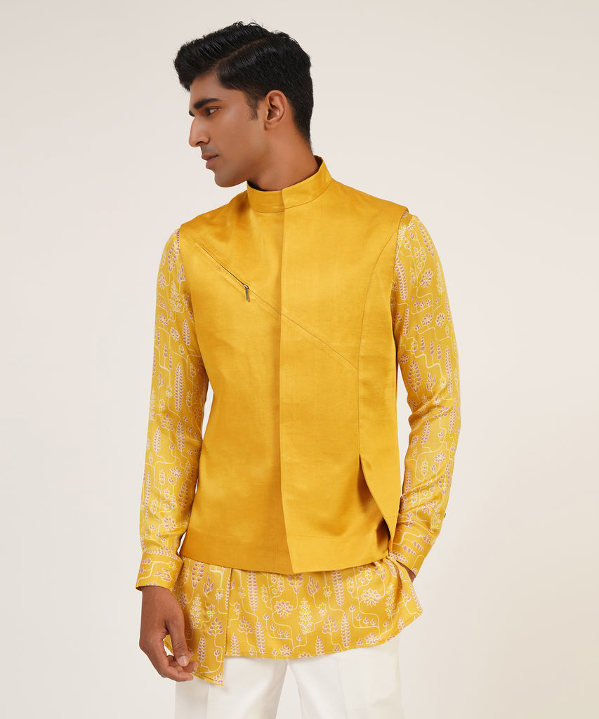 ZIPPER JAWAHAR JACKET SET