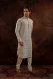 POWDER BLUE EMBROIDERED KURTA SET