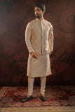 OFFWHITE ZARDOSI JACKET WITH KURTA SET