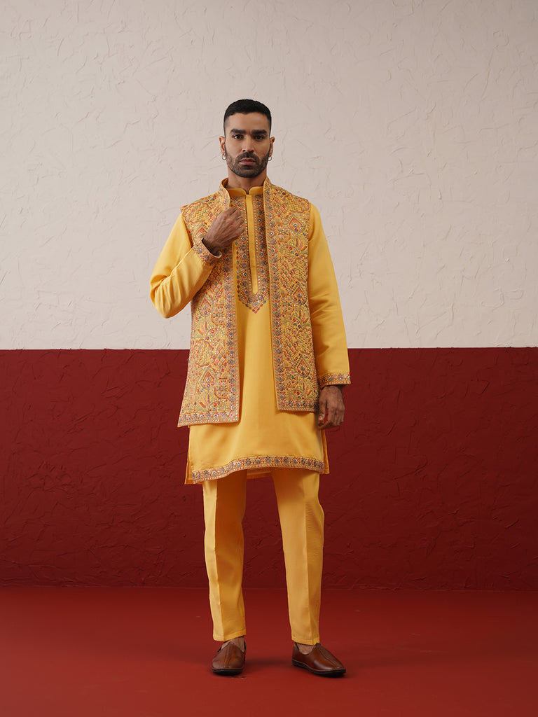 IVAAN JACKET KURTA SET