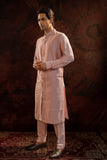 LAVENDER ASYMMETRIC PINTUCK KURTA SET