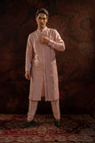 LAVENDER ASYMMETRIC PINTUCK KURTA SET