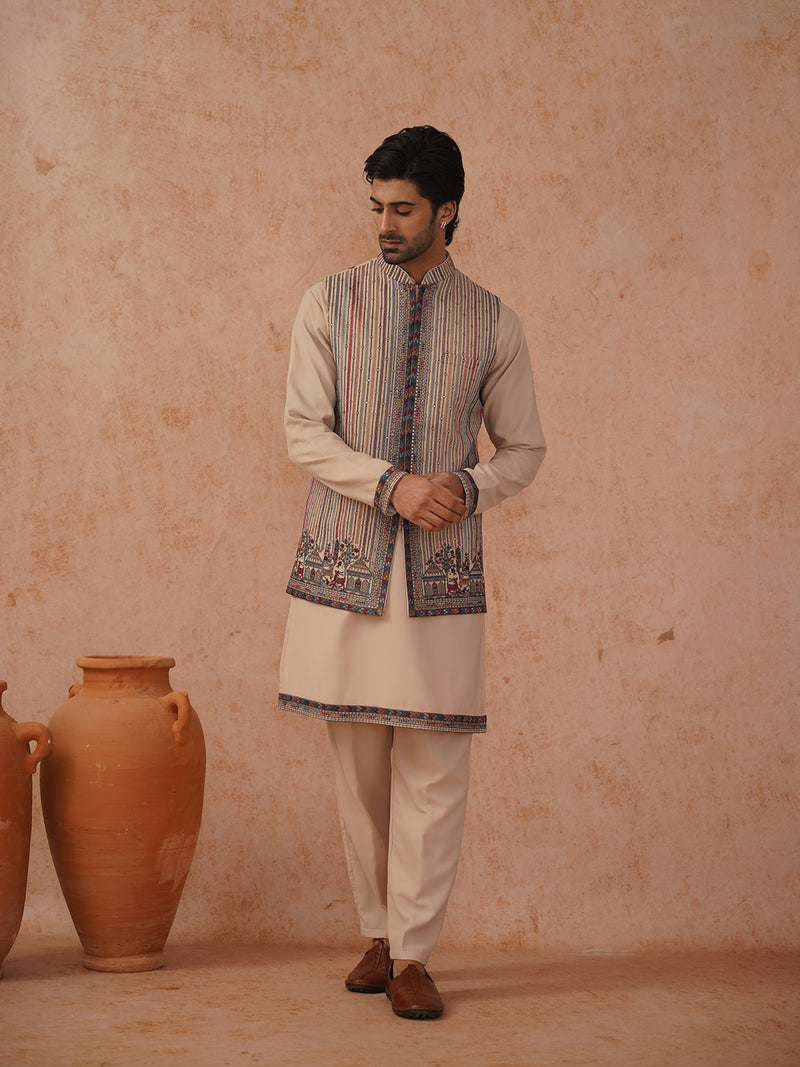 RIAN JACKET KURTA SET
