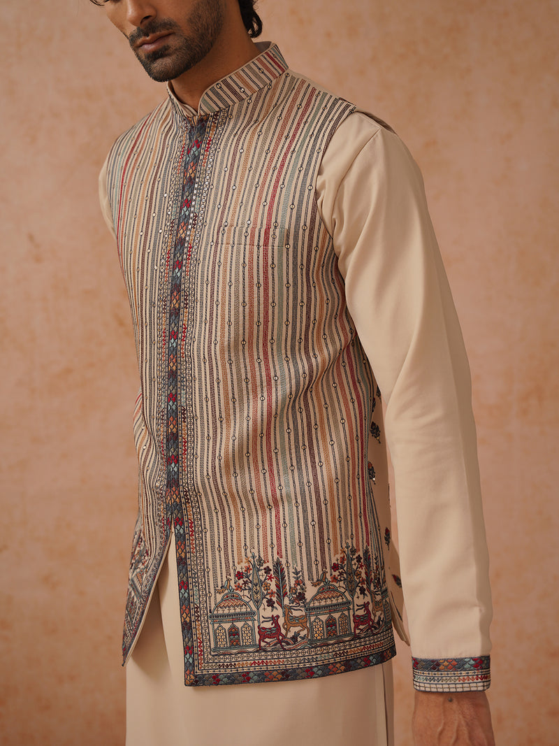 RIAN JACKET KURTA SET