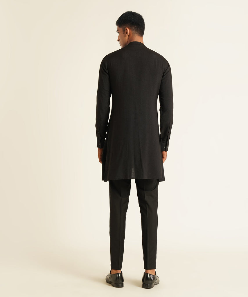 CONCEALED PLACKET DRAPE KURTA
