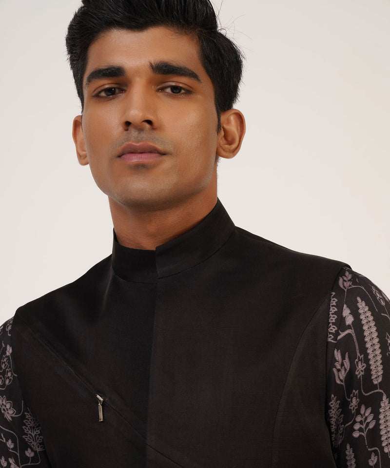 ZIPPER JAWAHAR JACKET SET